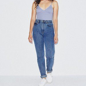 American Apparel Medium Wash Mom Jeans